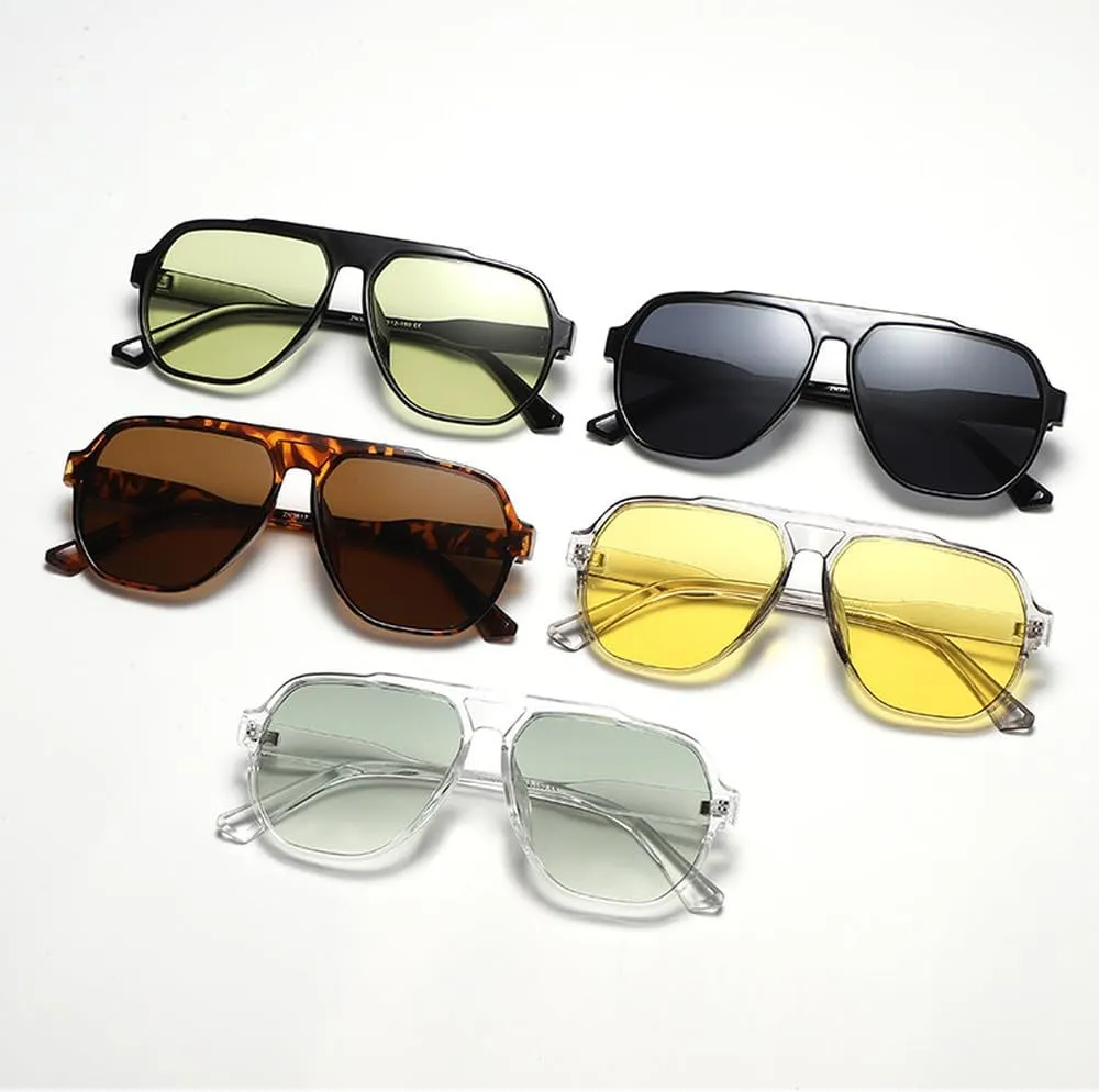 Vintage Oversized Sunglasses Women Big Frames Sun Glasses Female Shades Goggle UV400 Eyewear