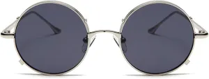 Vintage Round Sunglasses Men Women Luxury Small Frame Metal Punk Shades Fashion Eyewear For Male UV400 Protection