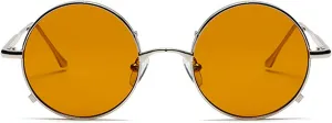 Vintage Round Sunglasses Men Women Luxury Small Frame Metal Punk Shades Fashion Eyewear For Male UV400 Protection