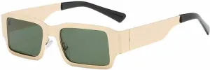 Vintage Small Rectangle Metal Frame Sunglasses Women and Men Fashion Trend Street Photography Sun Glasses Uv400