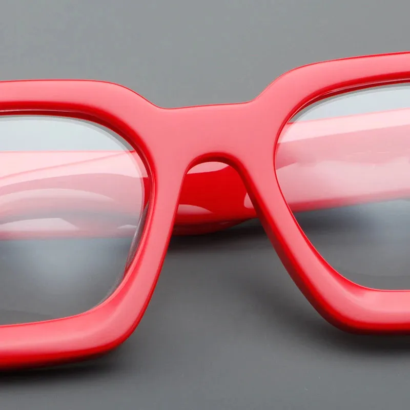 Vintage Square Acetate Nerdy Glasses