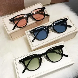 Vintage Square Sunglasses Women's Fashion Oversized Sunglasses Men Shades Black Sun Glasses UV400 Eyewear