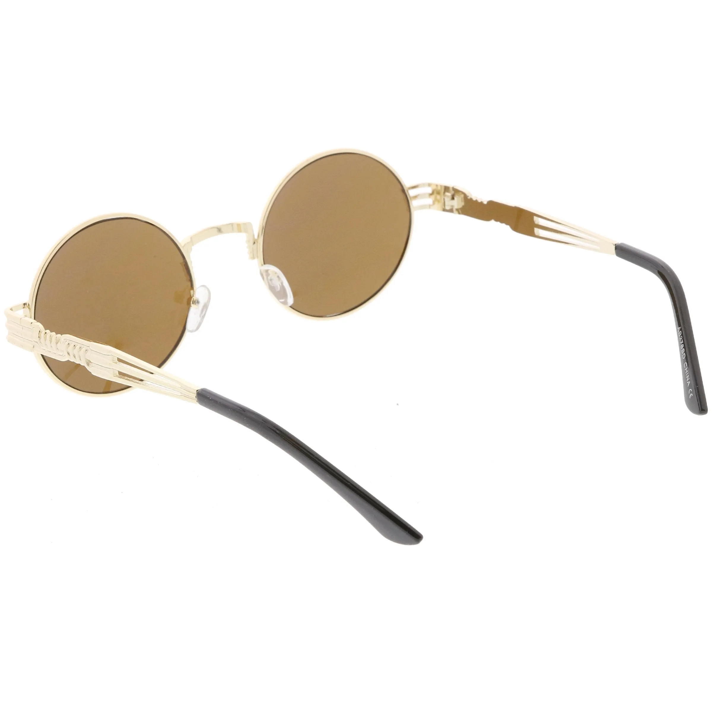Vintage Steampunk Inspired Metal Oval Sunglasses C667