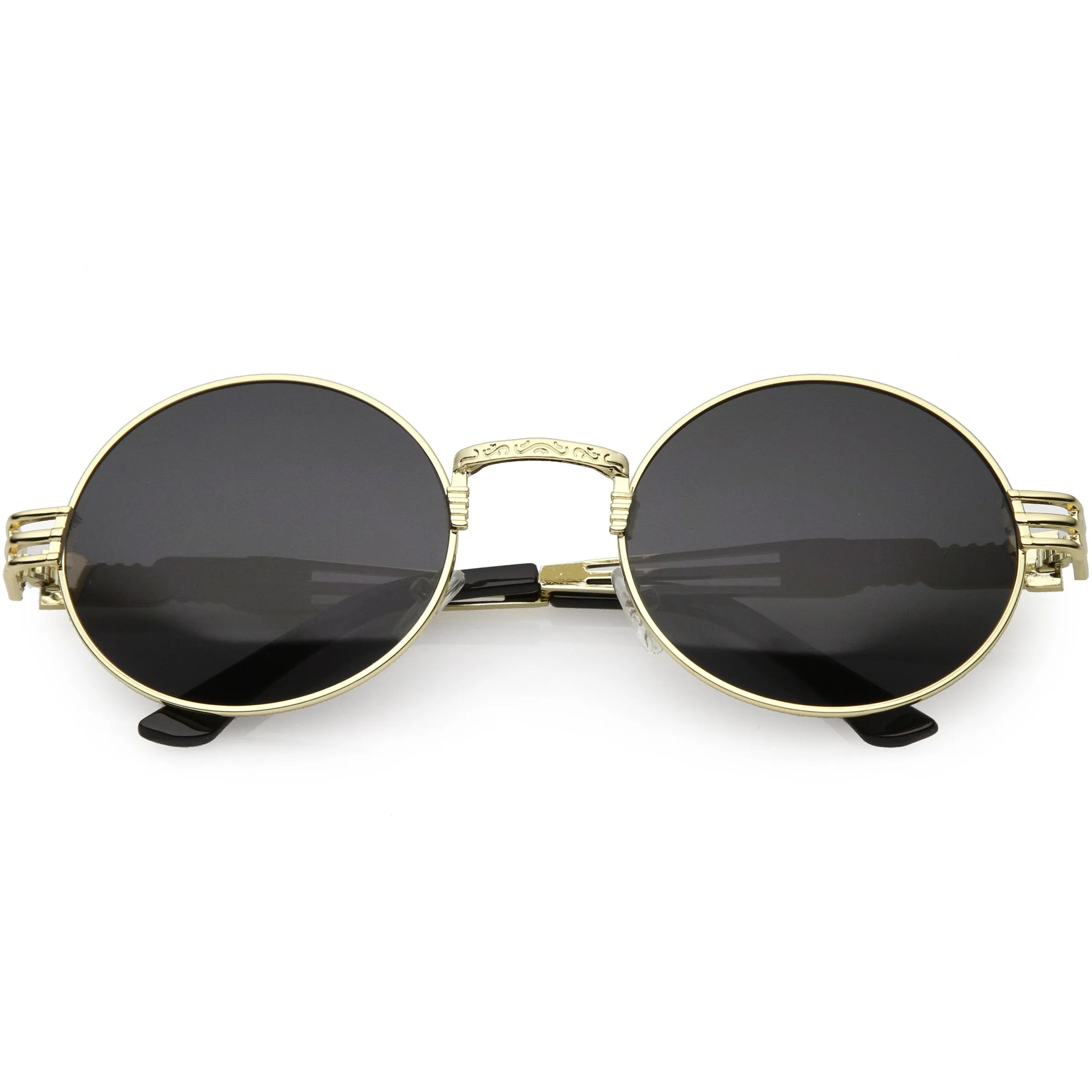 Vintage Steampunk Inspired Metal Oval Sunglasses C667