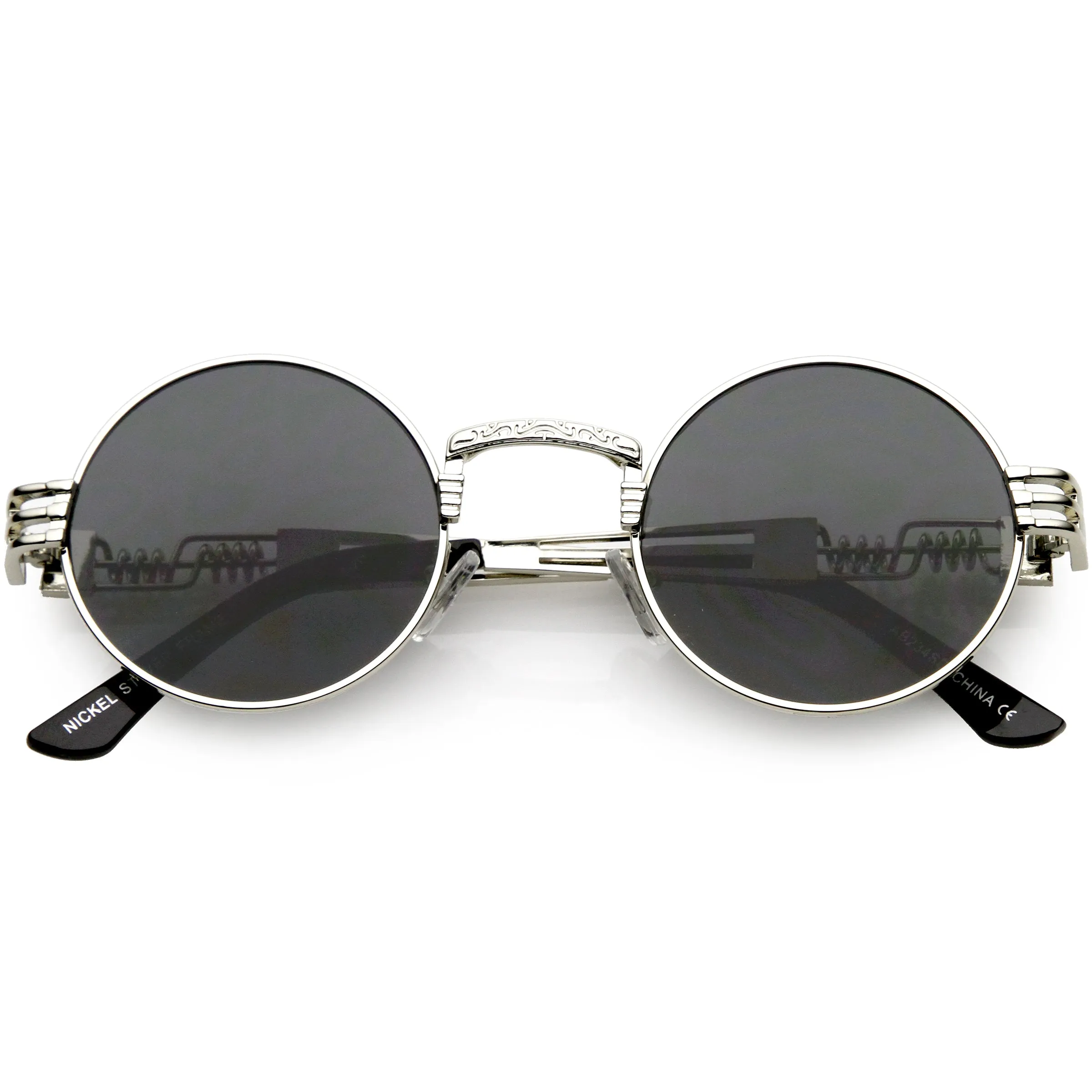 Vintage Steampunk Inspired Metal Oval Sunglasses C667