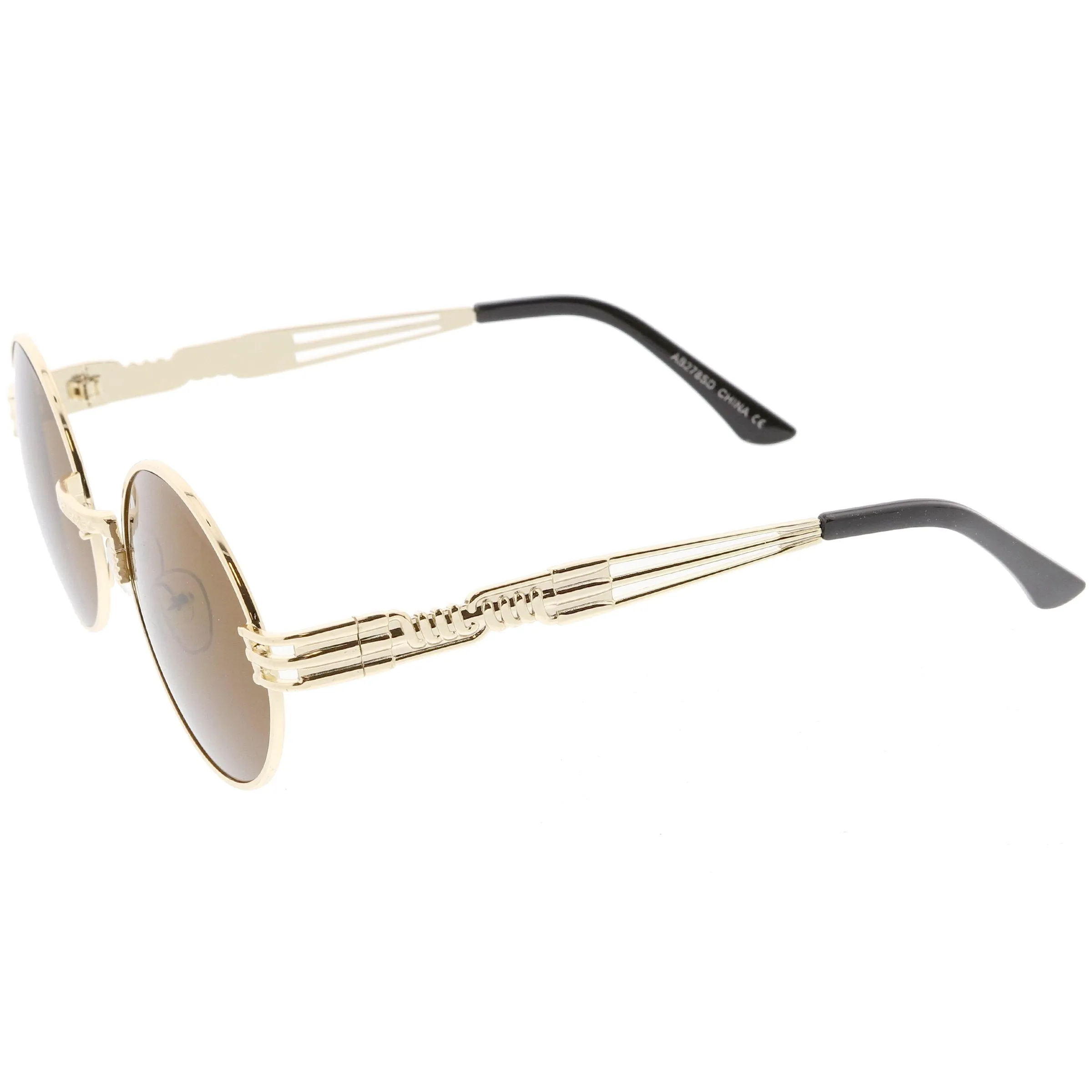 Vintage Steampunk Inspired Metal Oval Sunglasses C667