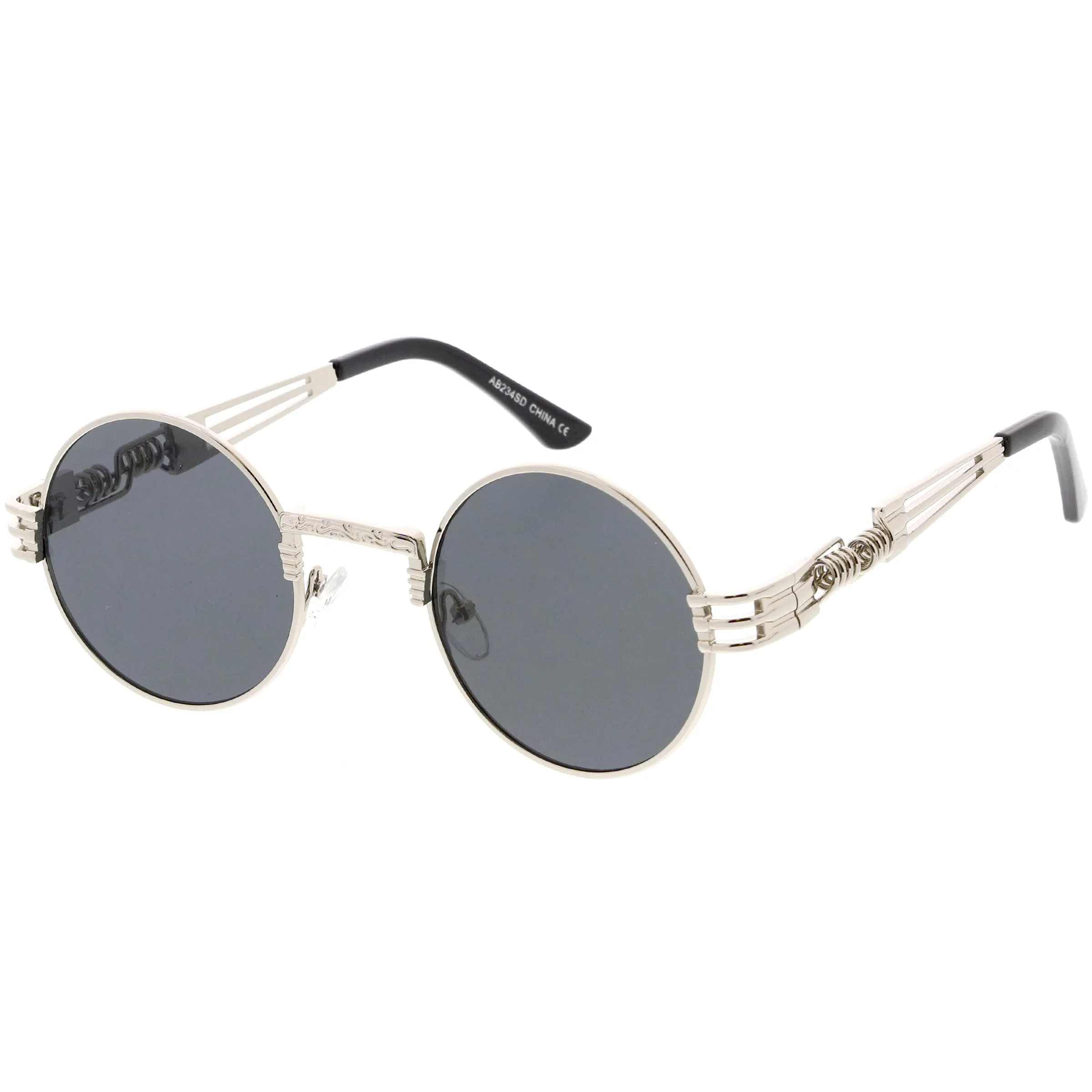 Vintage Steampunk Inspired Metal Oval Sunglasses C667