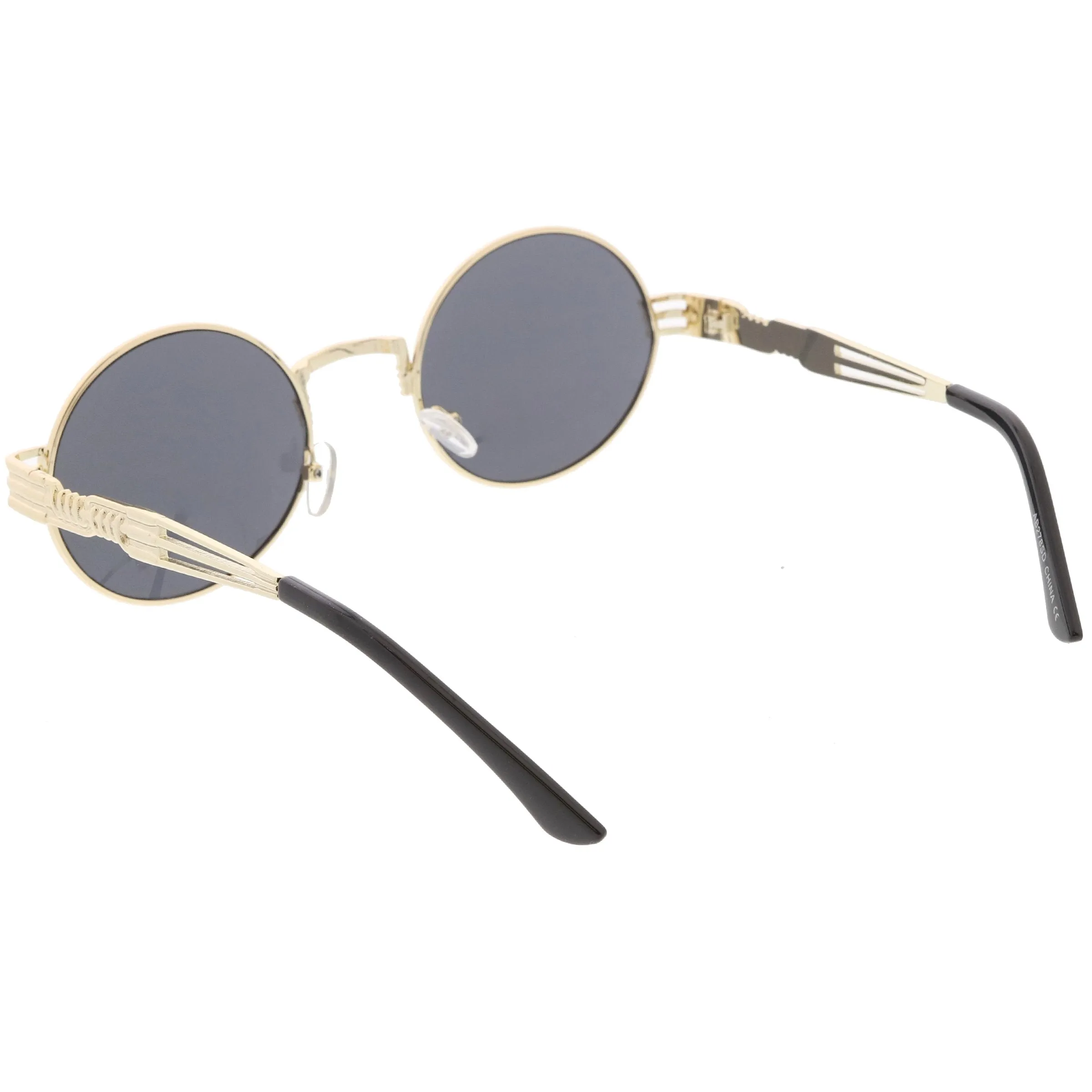 Vintage Steampunk Inspired Metal Oval Sunglasses C667