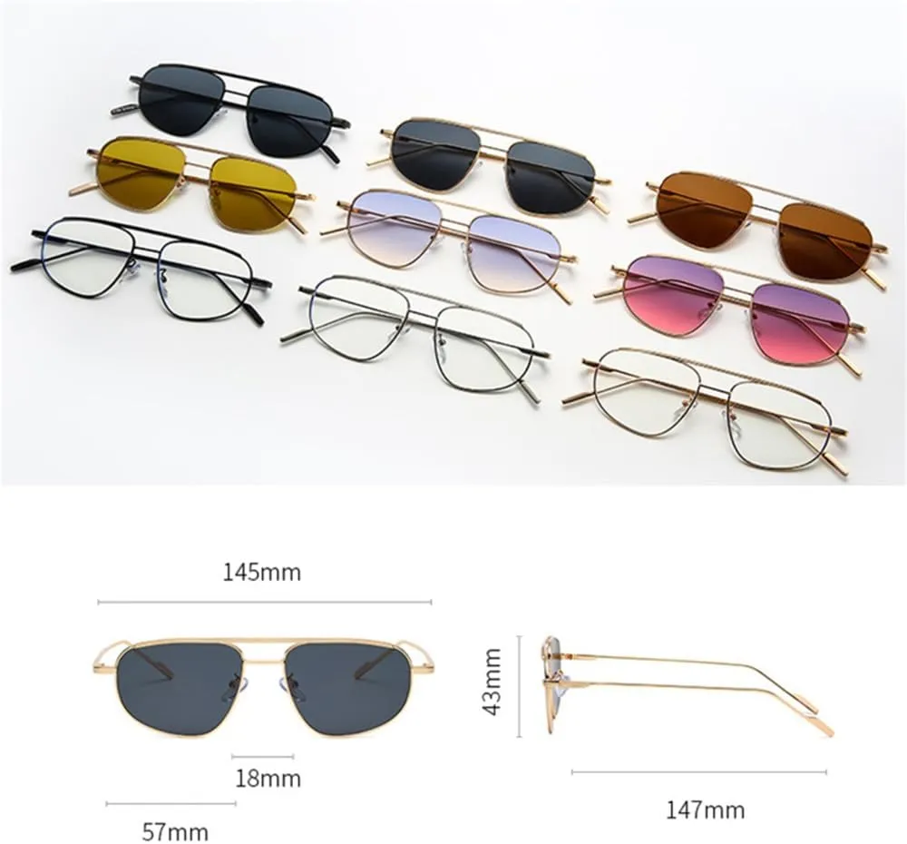 Vintage Sunglasses Women Small Metal Frame Cat Eye Women's Sunglasses Alloy Sun Shade For Men