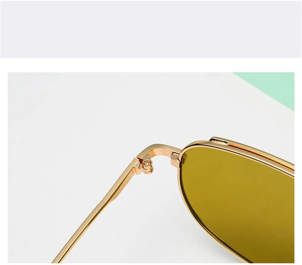 Vintage Sunglasses Women Small Metal Frame Cat Eye Women's Sunglasses Alloy Sun Shade For Men