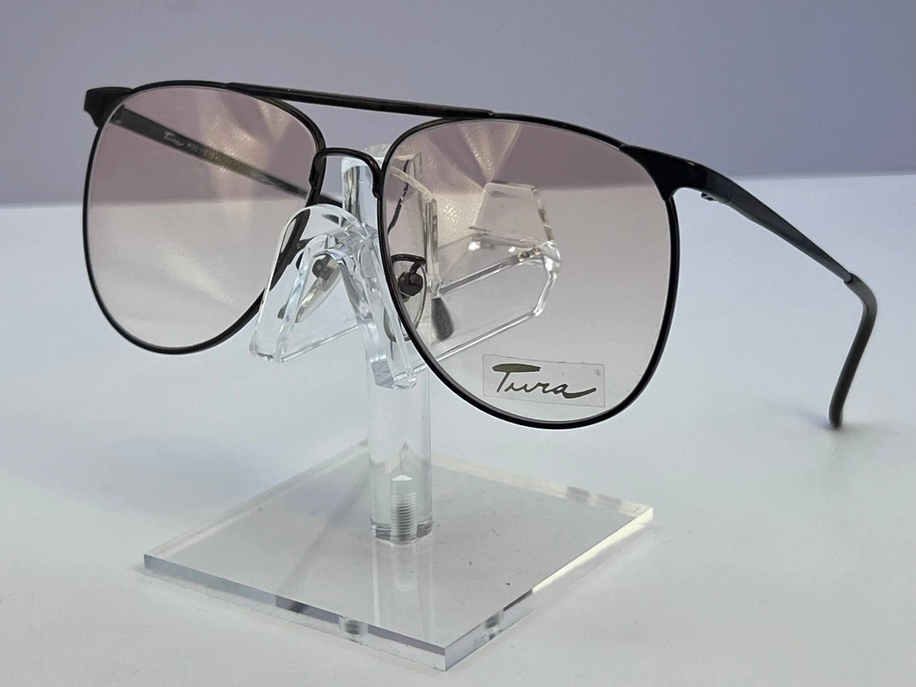 VINTAGE TURA FRAMES-Mod. 278-NEW/OLD STOCK-1970’s Era Double Bridge Look-Japan