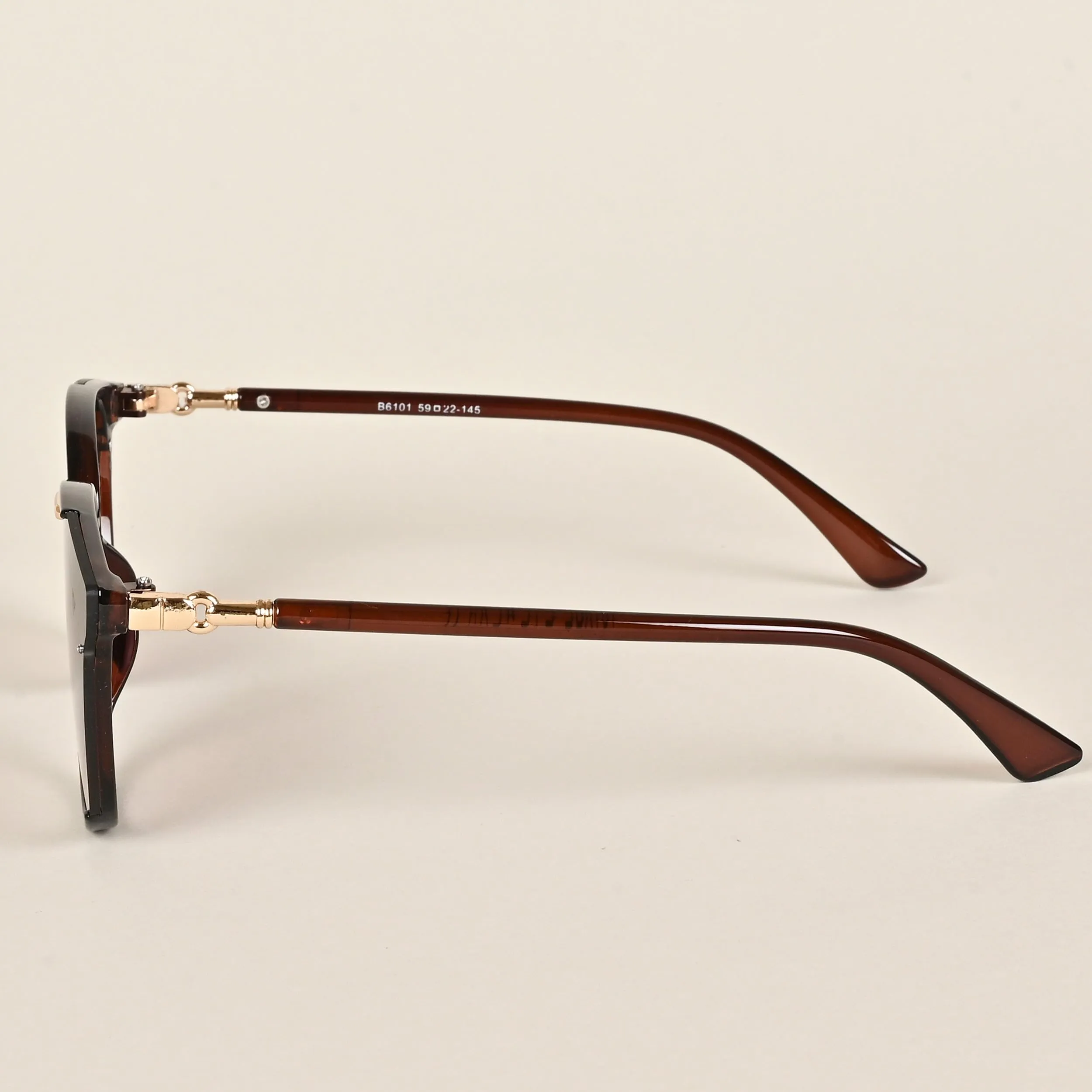 Voyage Women's Cateye UV Protection Non Polarization Sunglasses Brown Frame, Brown Lens (B6101)
