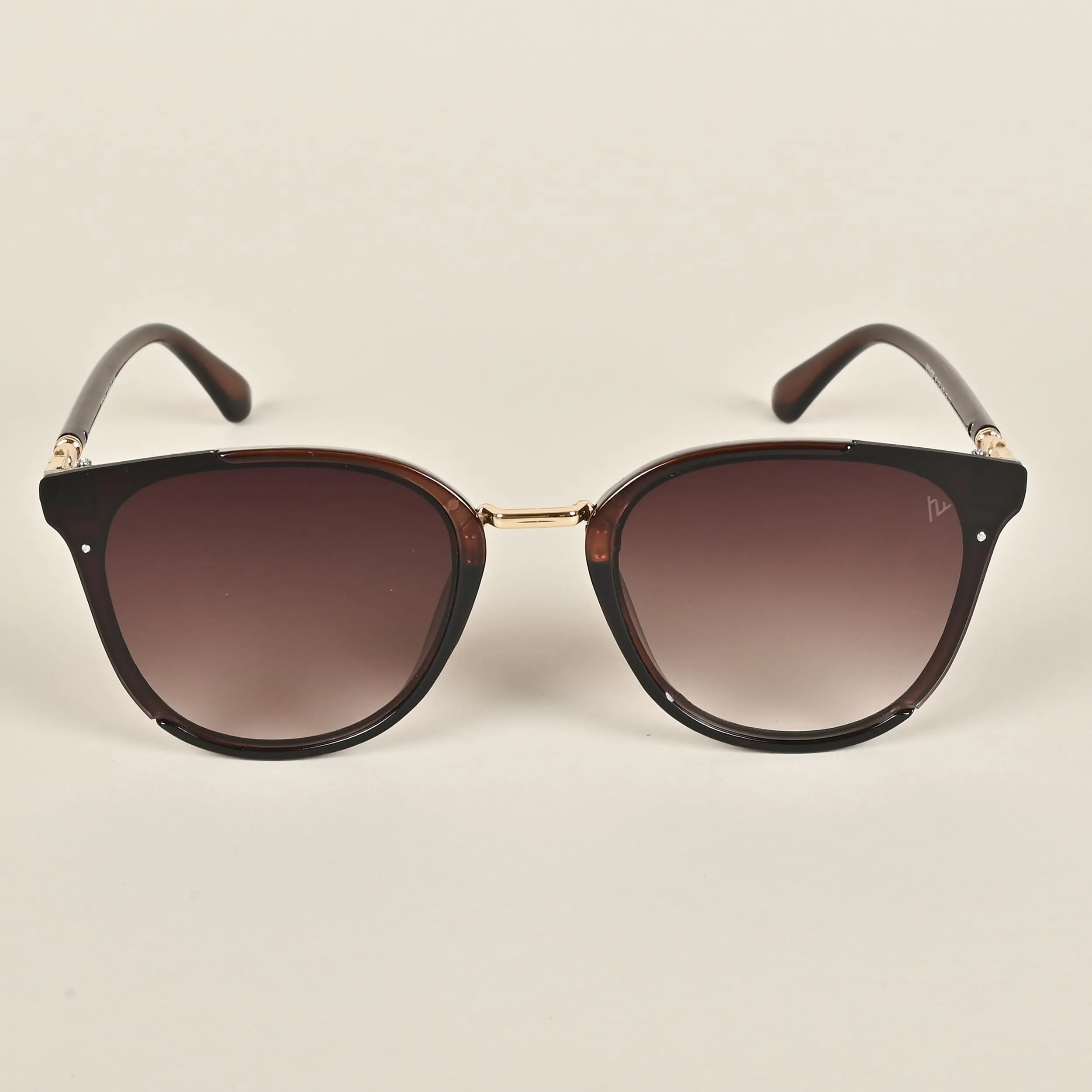 Voyage Women's Cateye UV Protection Non Polarization Sunglasses Brown Frame, Brown Lens (B6101)