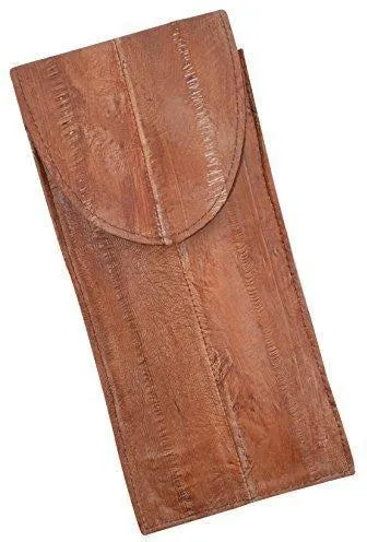 Waterproof Genuine Eel Skin Leather Eyeglasses Case NEW