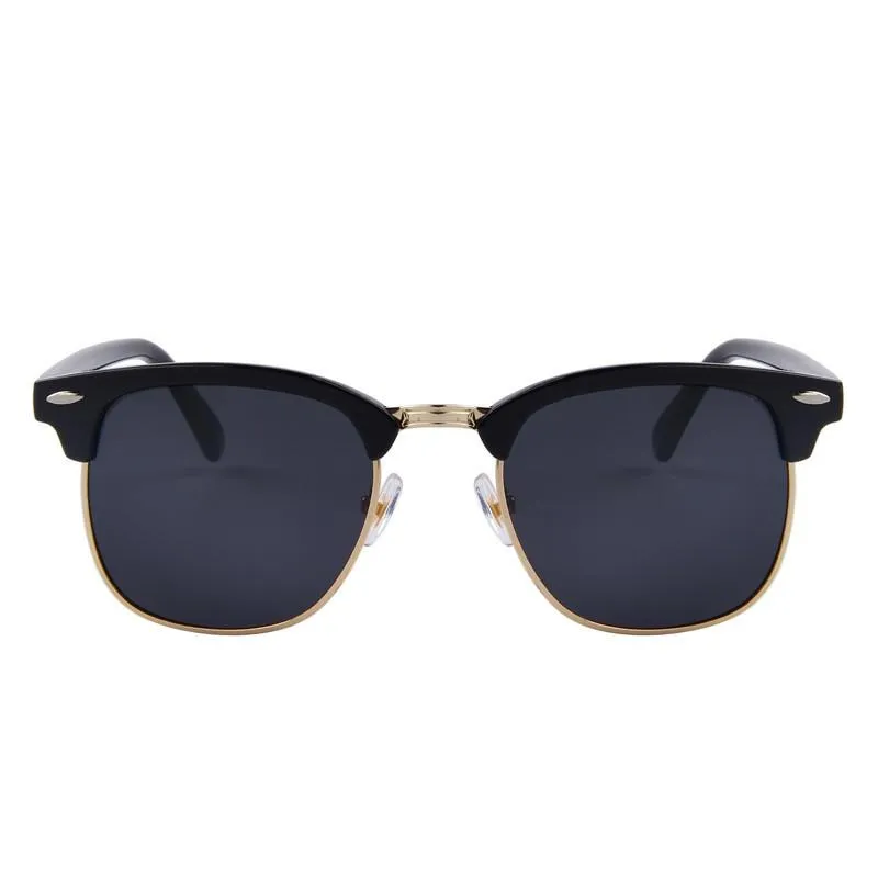West Louis™ Semi-rimless Round Sunglasses