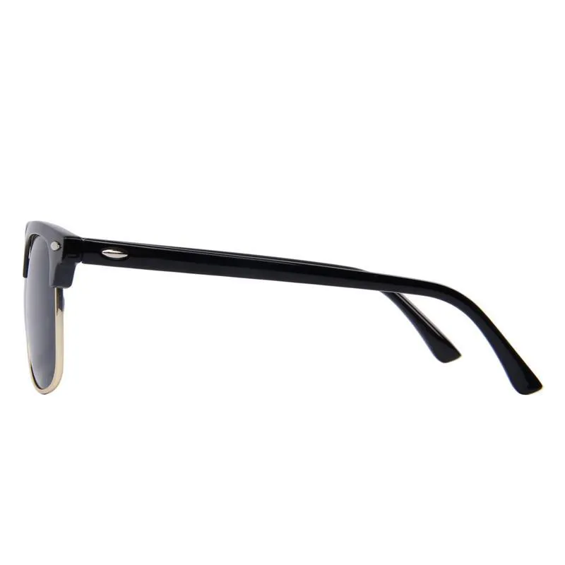 West Louis™ Semi-rimless Round Sunglasses