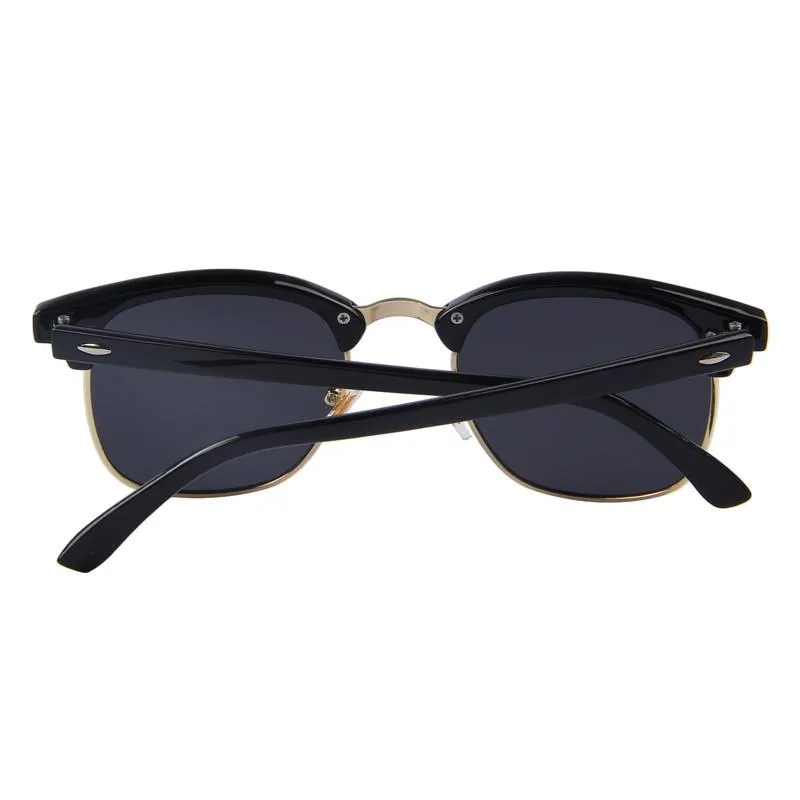 West Louis™ Semi-rimless Round Sunglasses