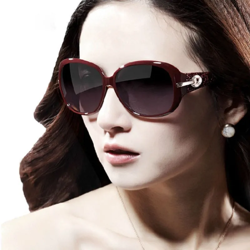 Wholesale Elegant Women's Large Frame PC Sunglasses