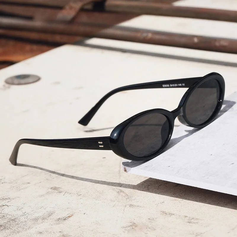 Wholesale PC Retro Oval UV Resistant Sunglasses