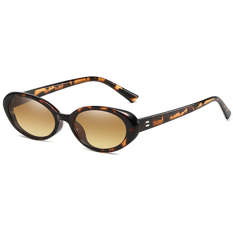 Wholesale PC Retro Oval UV Resistant Sunglasses