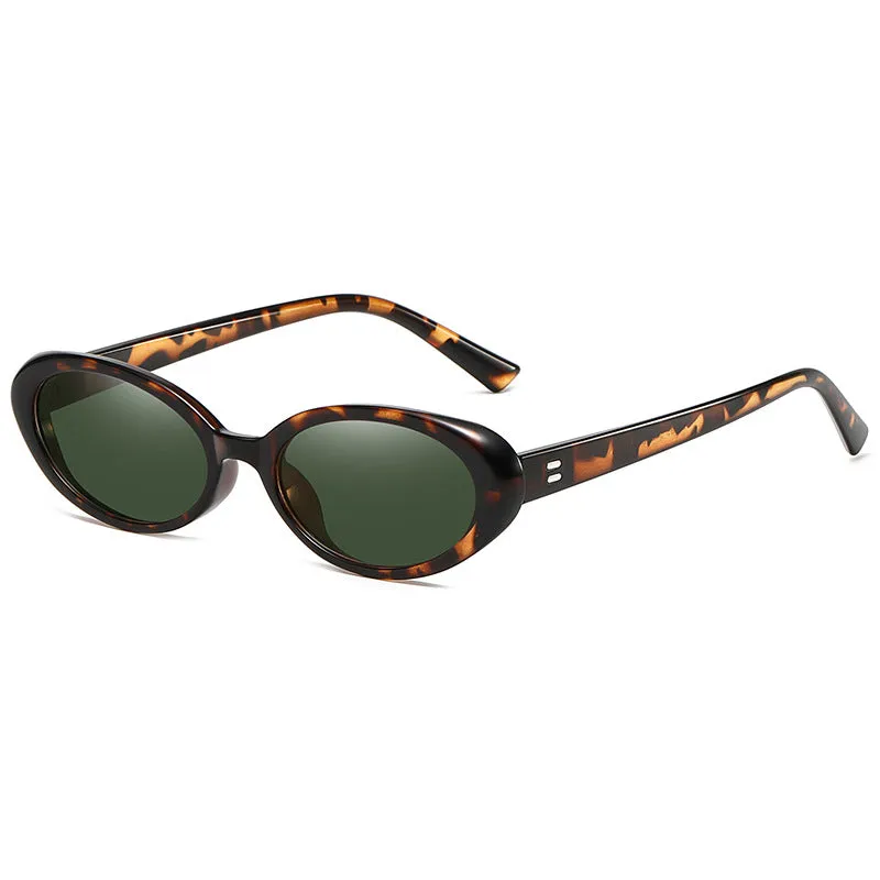 Wholesale PC Retro Oval UV Resistant Sunglasses