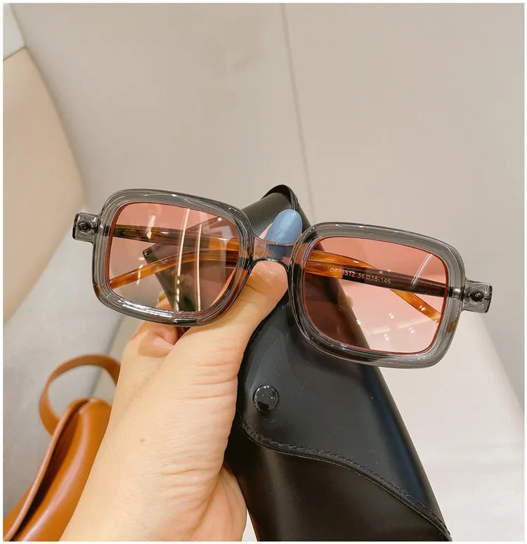 Wholesale Small Square Frame UV Protection PC Sunglasses