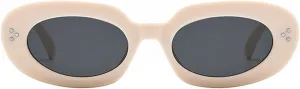 willochra Vintage Rivets Sunglasses Women 90s Classic Sun Glasses Female Popular Shades Fashion Gradient Oval Sunglasse