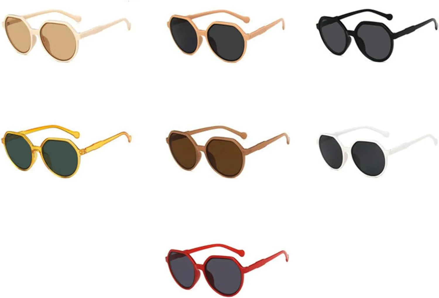 willochra Vintage Round Sunglasses Women Classic Black Outdoor Shades Sun Glasses Female Trendy Designer Eyewear UV400 Shades