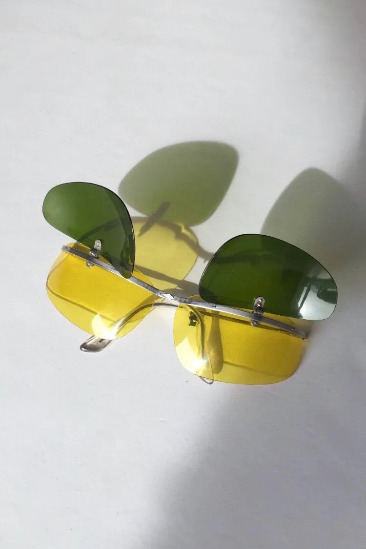 WINKLER Vintage 60's Flip-up Sunglasses