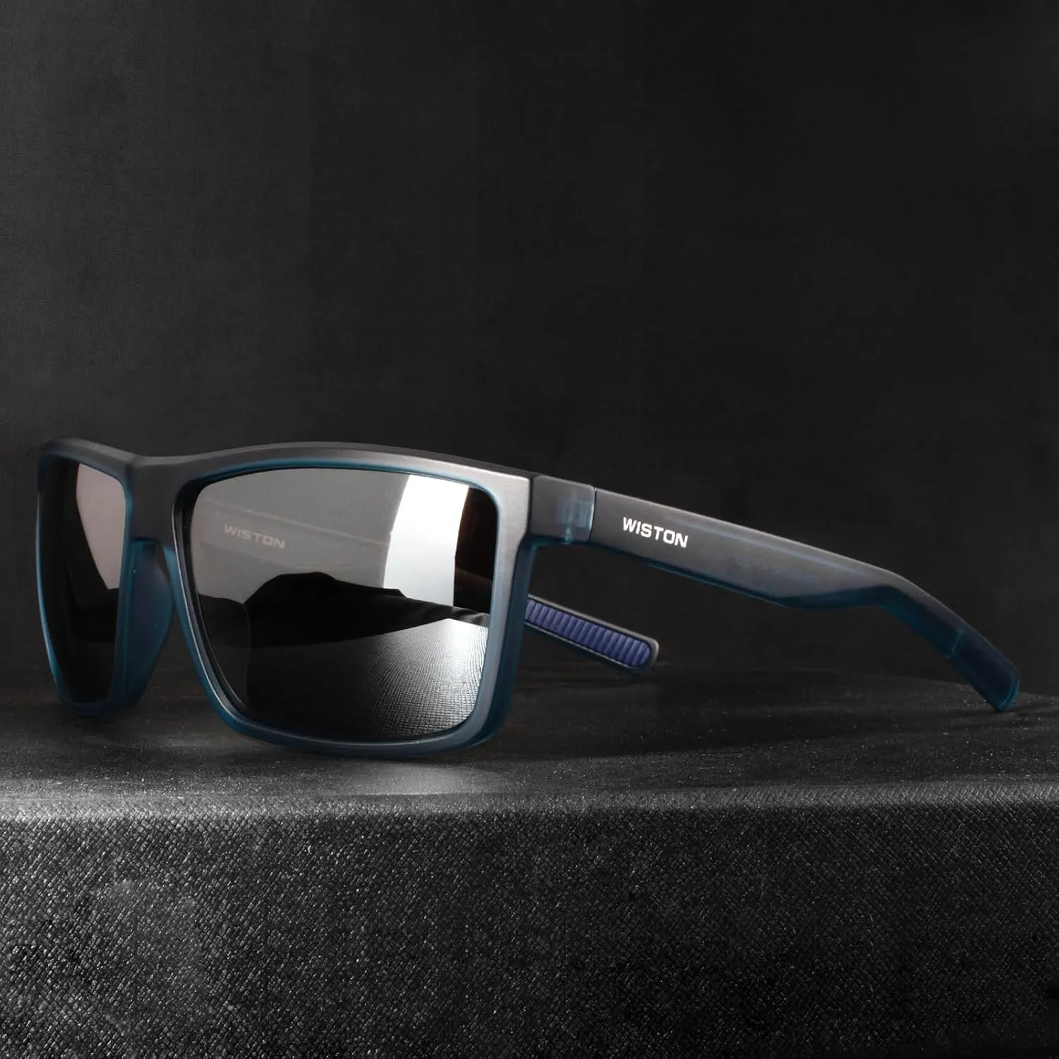 WISTON Polarized Sunglasses for Men Women Large Rectangular Classic UV400 Protection Driving Fishing Shades Sun Glasses
