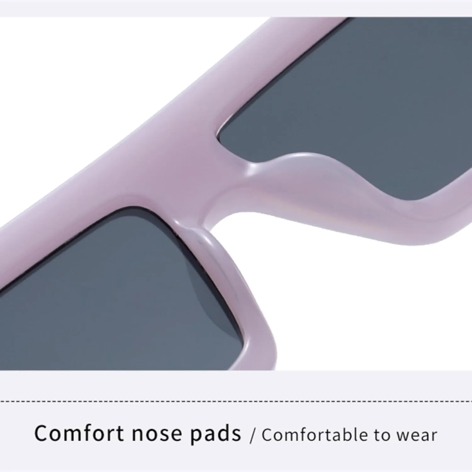 Women Sunglasses Plastic Rectangle Frame Men Uv400 Camping Sunscreen Bike Party Shade