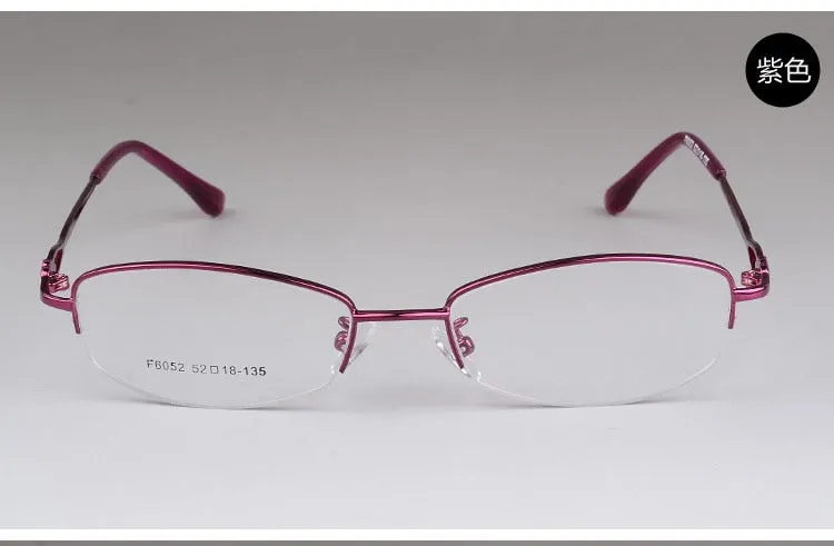 Women's Alloy Semi Rim Frame Eyeglasses  F6052
