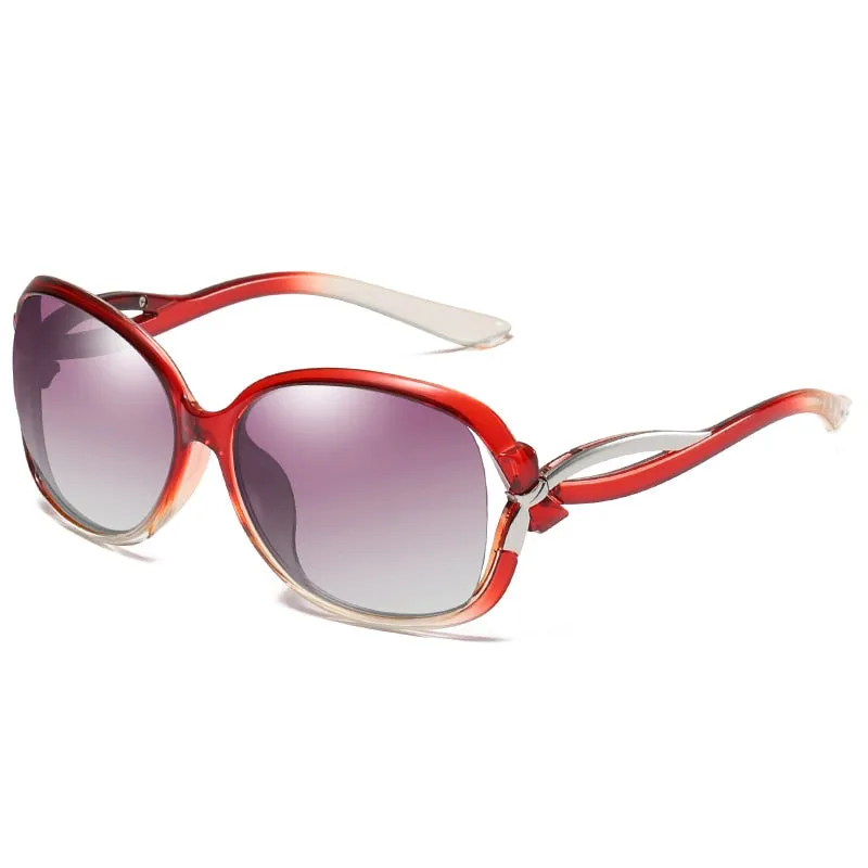 Women's Butterfly Style Polarized UV400 Mirror Driving Travel Sunglasses
