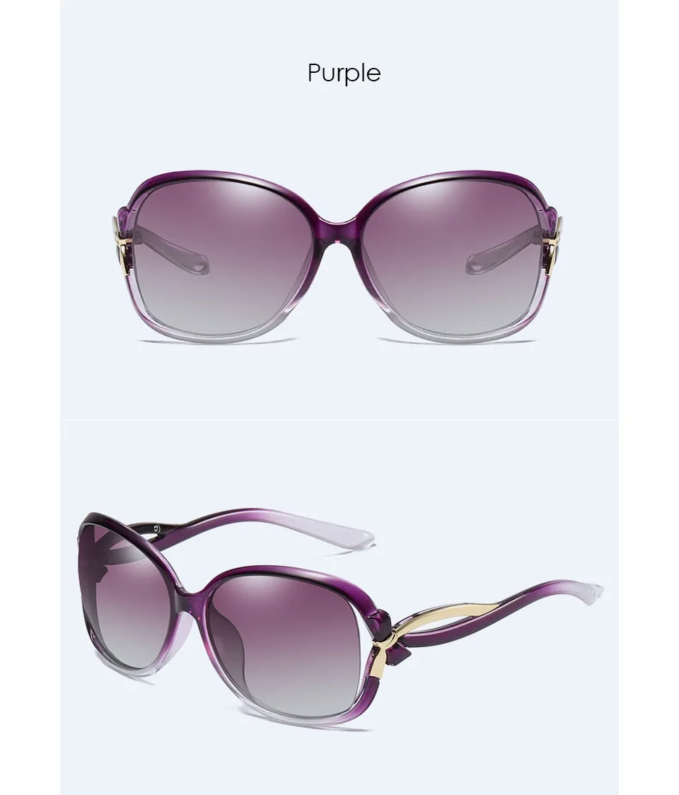Women's Butterfly Style Polarized UV400 Mirror Driving Travel Sunglasses