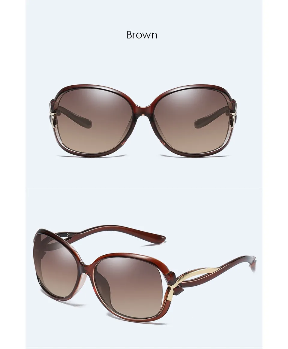 Women's Butterfly Style Polarized UV400 Mirror Driving Travel Sunglasses