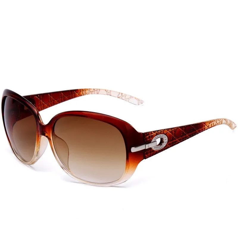 Women's Elegant Sunglasses Fashion Gradient Sunglass Metal Crystal Decoration Sun Glasses For Women Sun Eyewear Brand Designer