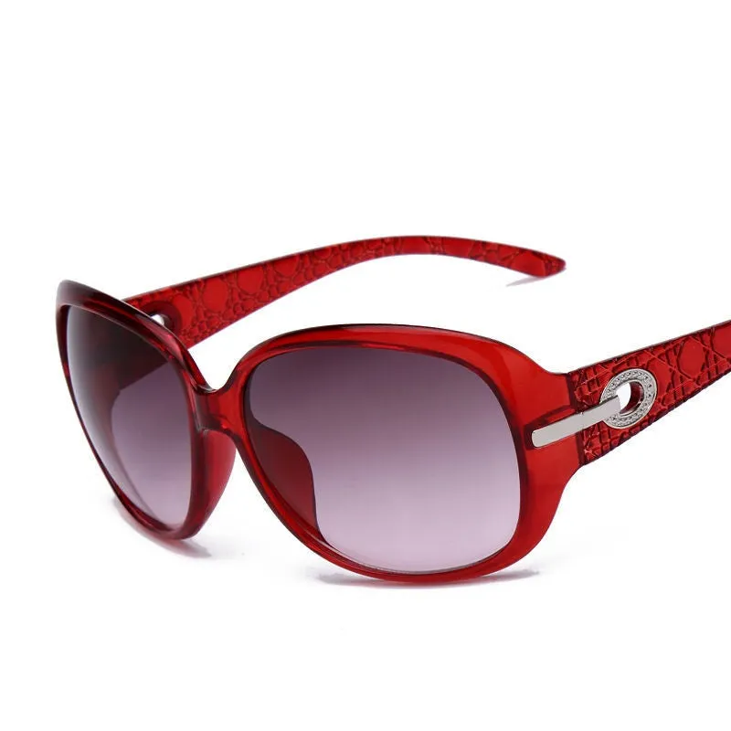 Women's Elegant Sunglasses Fashion Gradient Sunglass Metal Crystal Decoration Sun Glasses For Women Sun Eyewear Brand Designer