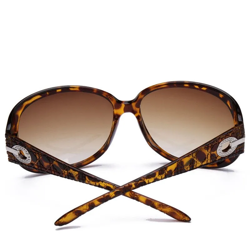 Women's Elegant Sunglasses Fashion Gradient Sunglass Metal Crystal Decoration Sun Glasses For Women Sun Eyewear Brand Designer