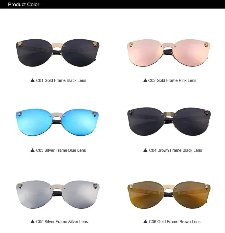 Women's Gothic Style Skull Frame Metal Sunglasses with UV400 Lenses