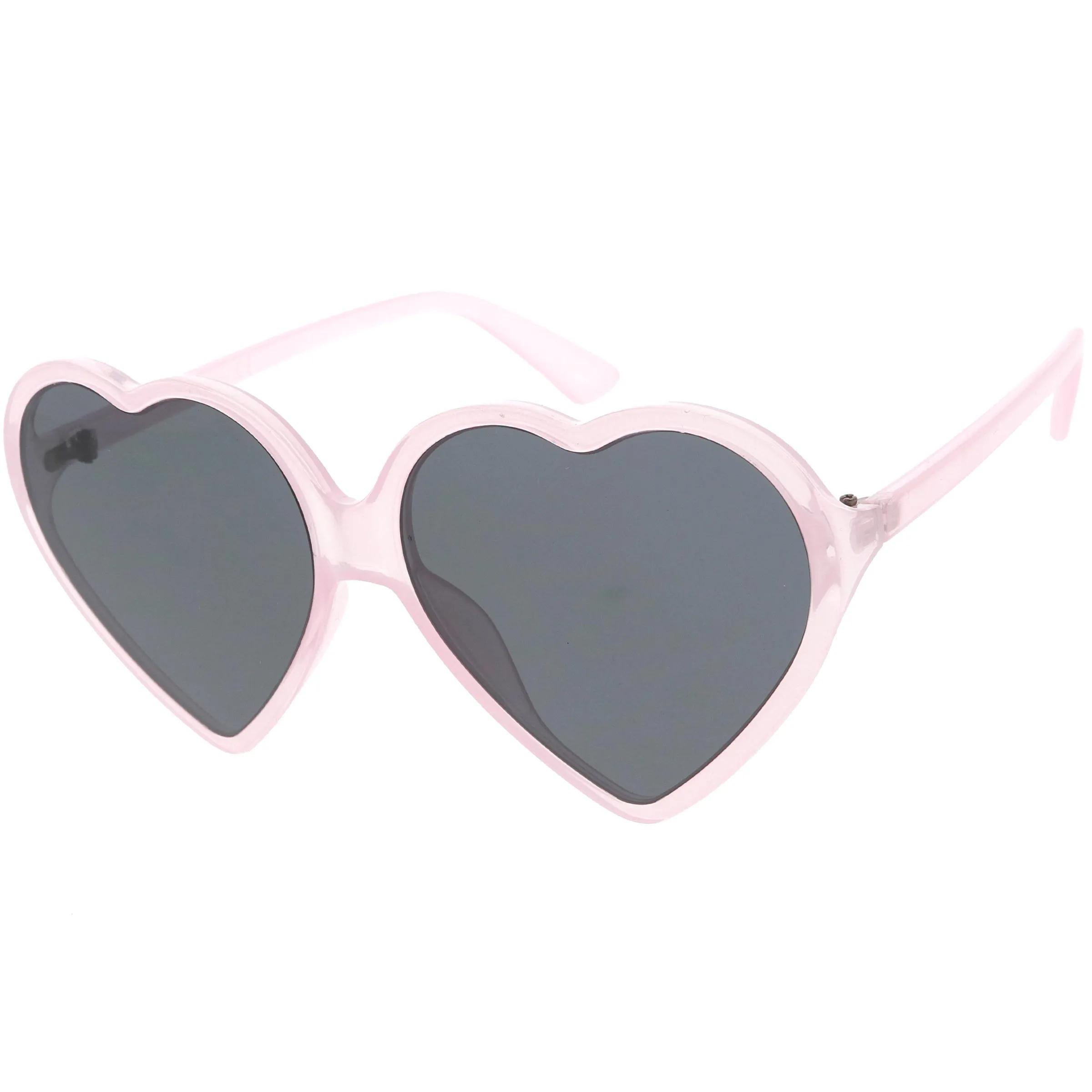 Women's Oversize Heart Shape Color Tone Sunglasses C931