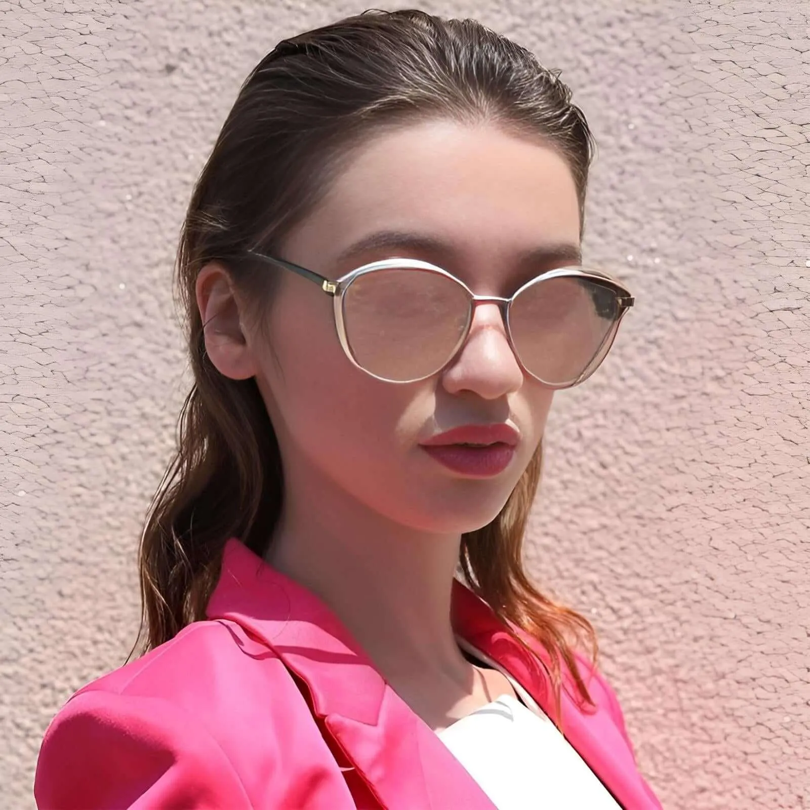 Women's Round Fashion Polarized Sunglasses