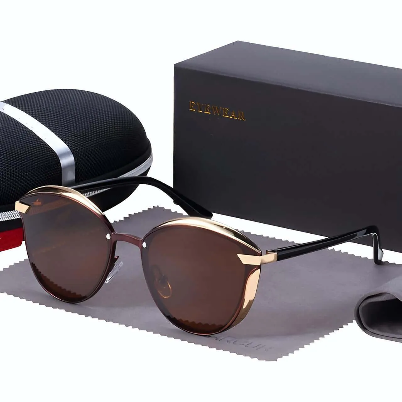 Women's Round Fashion Polarized Sunglasses