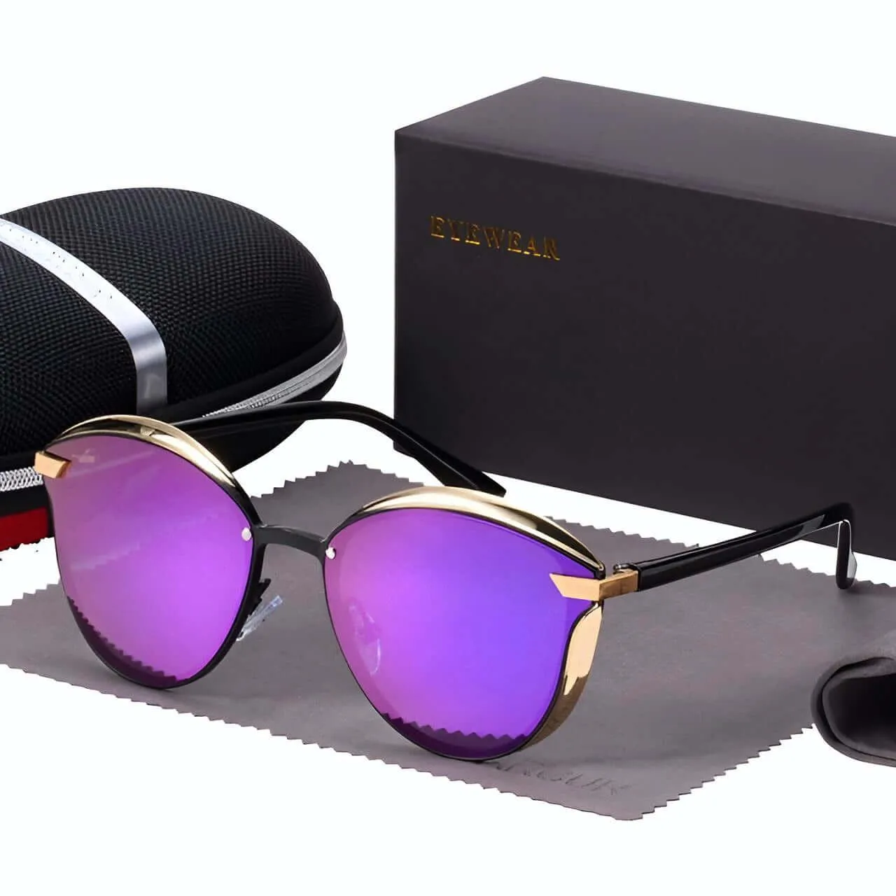 Women's Round Fashion Polarized Sunglasses