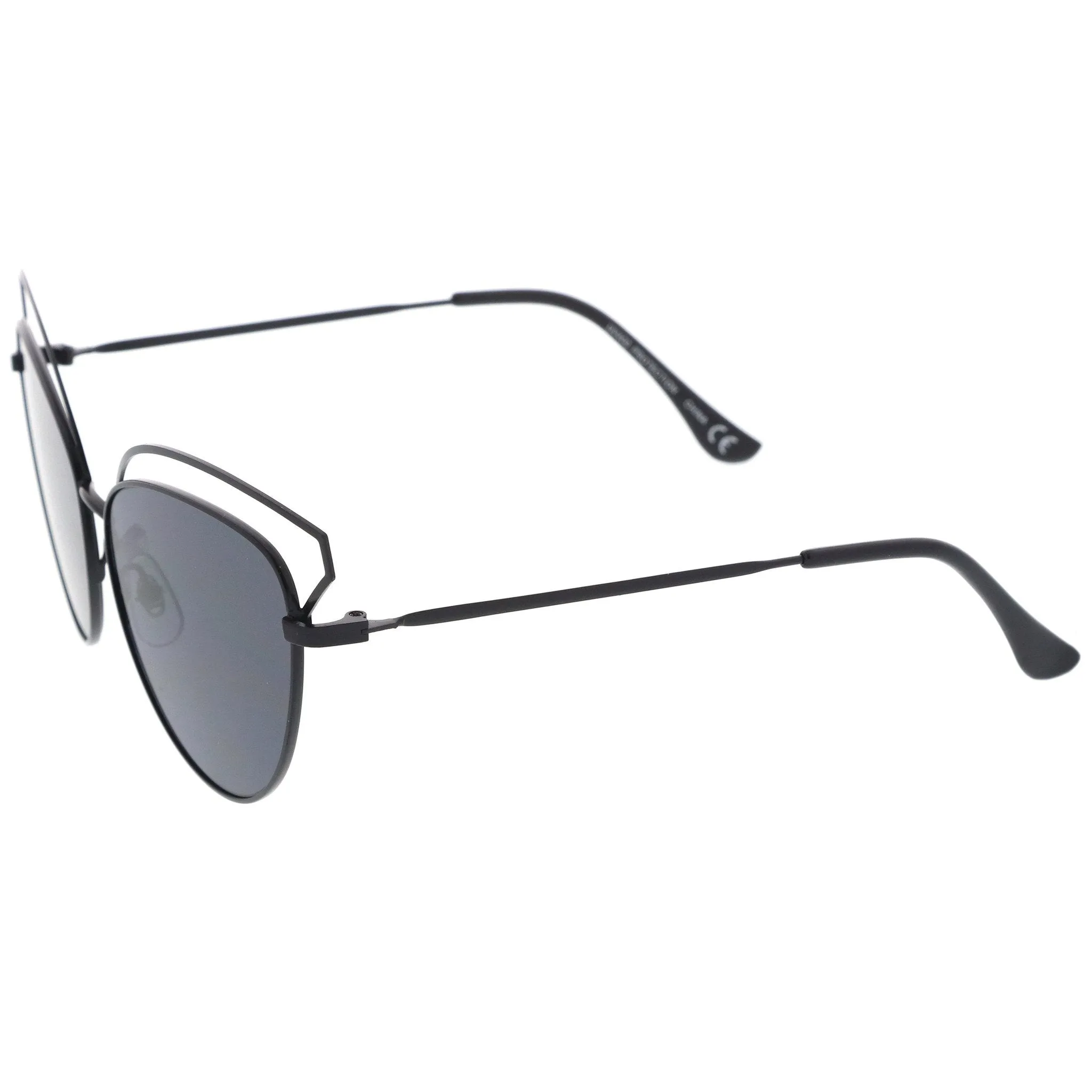 Women's Slim Laser Cut Cat Eye Sunglasses A759