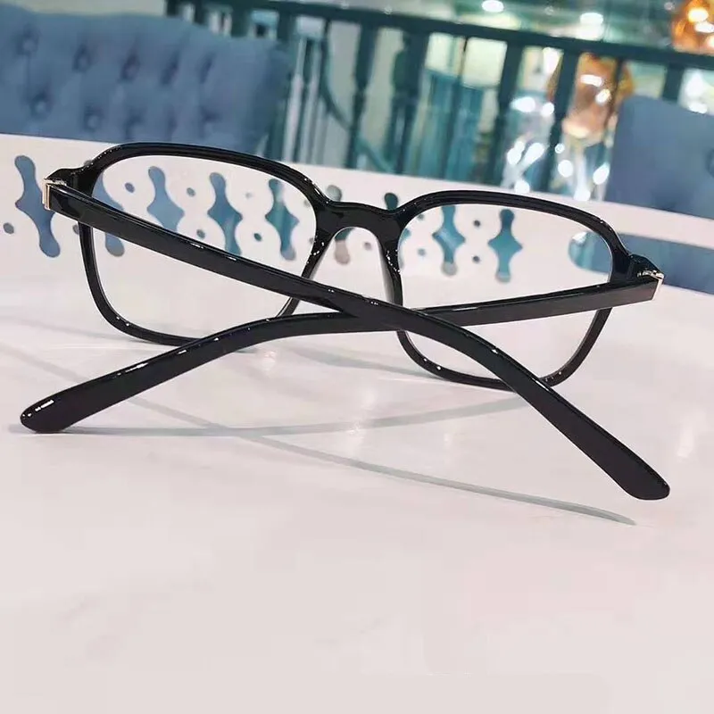 Women's Square TR90 Resin Full Rim Titanium Frame Eyeglasses 1734