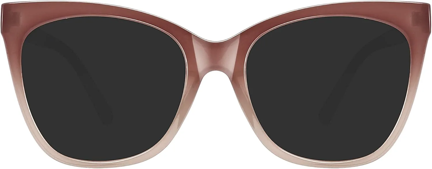 WOWSUN Large Polarized Cat Eye Sunglasses for Women