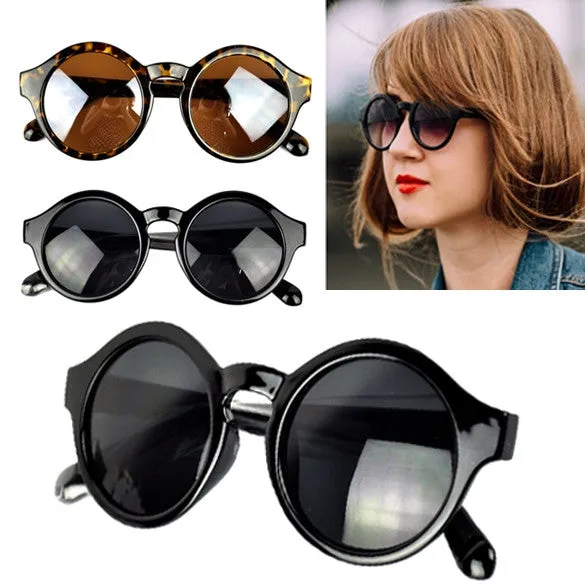 xakxx Fashion Unisex Retro Round Plastic Frame Sunglasses