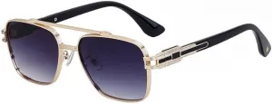 XSJGHLM-Oversized Metal Frame Sunglasses Men Big Frame Luxury Vintage Sun Glasses For Male Classic Eyewear Shades