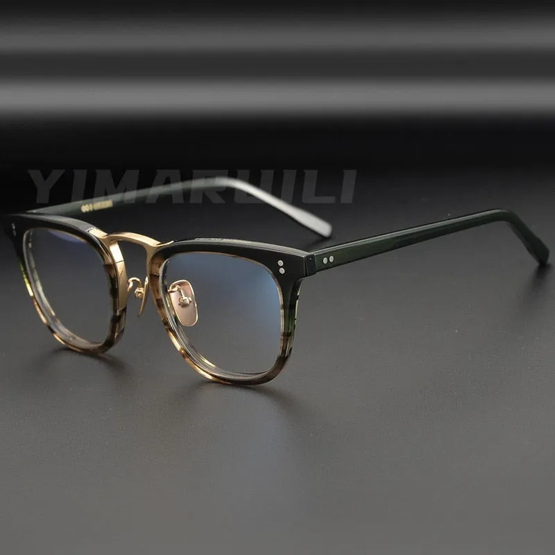 Yimaruili Men's Full Rim Acetate Frame Eyeglasses Y001
