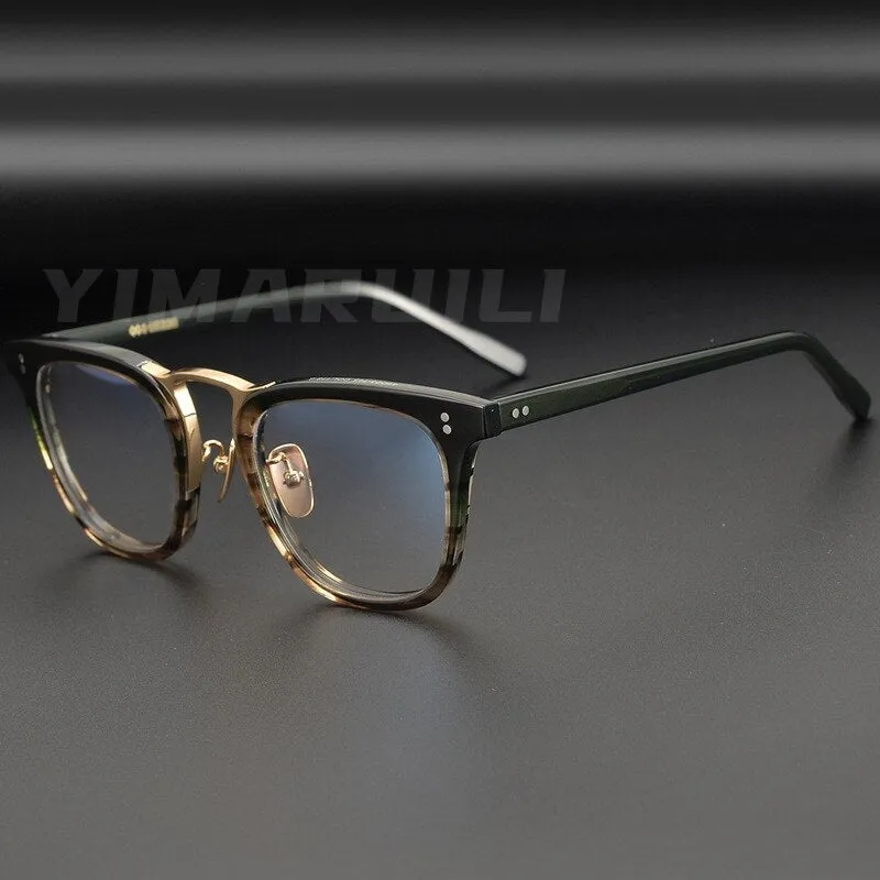 Yimaruili Men's Full Rim Acetate Frame Eyeglasses Y001